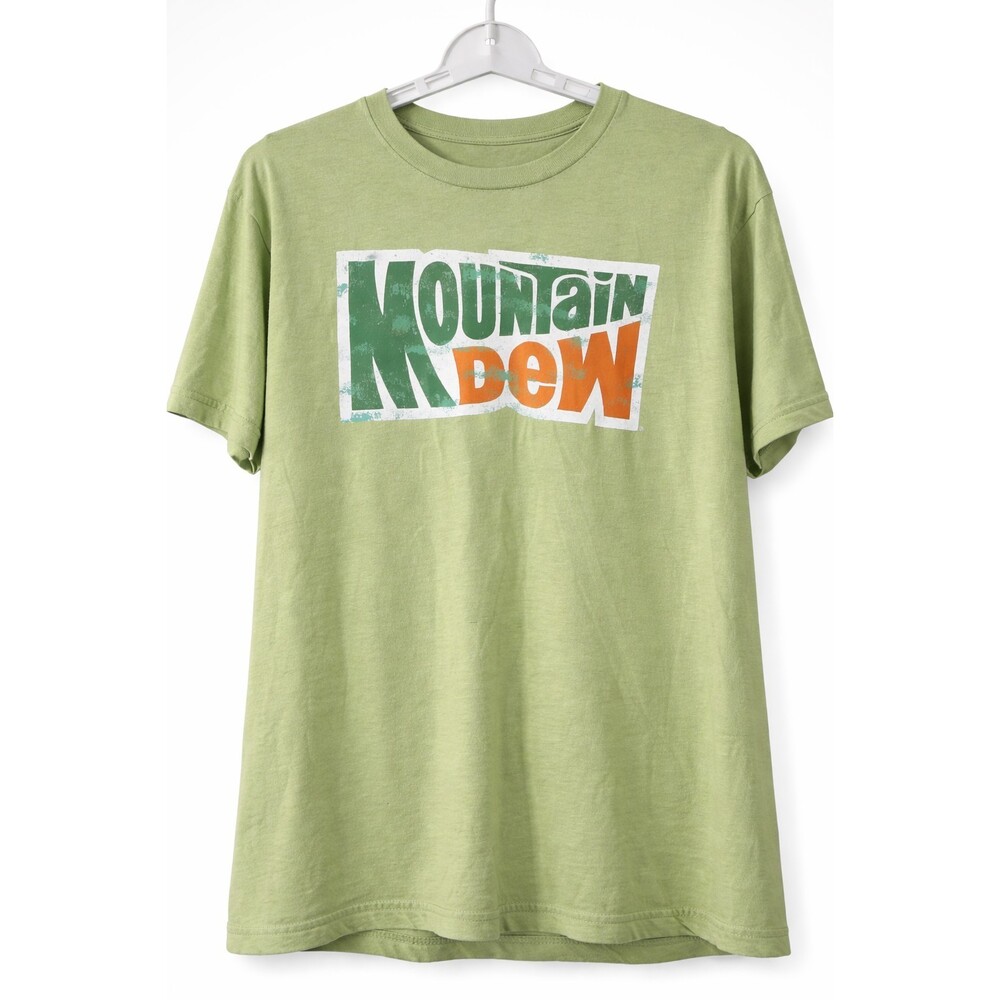 Vintage Mountain Dew T-Shirt Savvy Green Sz XL Pepsi Co. CR80 Nice‎